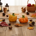 Pumpkin figurine for autumn table decoration, autumn decor, 10cm, 2 pieces | Floristik24.ie