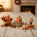Pumpkin Set: Small decorative pumpkins for autumn decoration, 5cm, 3 pieces | Floristik24.ie