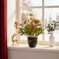 Artificial Helleborus potted plant, Christmas rose, for home decoration, 50cm | Floristik24.ie