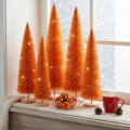 Artificial Christmas tree decoration on a wooden base, 60cm | Floristik24.ie