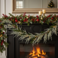 Artificial garland with pine cones and needle branches for decoration, 185cm | Floristik24.ie