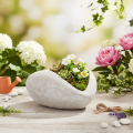 Heart-shaped planter, cast stone, decorative planter, 17cm | Floristik24.ie