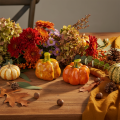 Decorative pumpkins for autumnal table decoration, 6cm, 2 pieces | Floristik24.ie