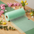 Green non-woven fabric roll, 25m, table decoration, sold by the meter | Floristik24.ie