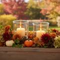 Glass tealight holder, round, clear glass, versatile, 12cm, 2 pieces | Floristik24.ie
