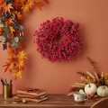Artificial flower wreath, baby's breath decoration, 30cm | Floristik24.ie