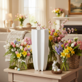 Flower vase fluted modern decorative vase 38cm | Floristik24.ie