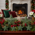 Decorative green wire star set, two sizes, 10cm, 12 pieces | Floristik24.ie