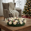 Artificial rose, cream-colored, 10 cm bloom on stem, 100 pieces | Floristik24.ie