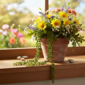 Artificial plant hanging garland succulent decoration living room | Floristik24.ie