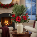 Artificial pine branch as a decorative fir branch, 55cm, 3 pieces | Floristik24.ie