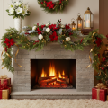 Artificial fir garland for doors and windows, 200cm | Floristik24.ie