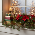 Artificial larch garland with cones and needle branches, 120cm | Floristik24.ie