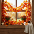 Artificial maple leaf garland, autumn decoration, 170cm | Floristik24.ie