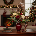 Artificial dahlia flower, long-stemmed with two blossoms, 75cm | Floristik24.ie