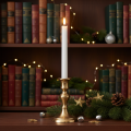 LED candle wax table candle warm white for battery Ø2cm 24cm 2pcs | Floristik24.ie