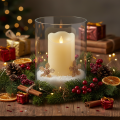 LED candle wax pillar candle warm white Ø7.5cm H12.5cm | Floristik24.ie