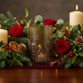 Glass tealight holder houses for table decoration 23cm | Floristik24.ie