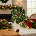 Holly ornament, Christmas decoration for hanging, 26cm | Floristik24.ie