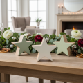 Decorative Star Figurine, Tabletop Decoration, 10cm, 3 Pieces | Floristik24.ie
