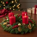 PURE pillar candle, natural wax candle for a cozy atmosphere at home, 9cm | Floristik24.ie