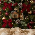 Christmas tree ornament: perfume bottle and lipstick with leopard print, 11cm, 2 pieces | Floristik24.ie