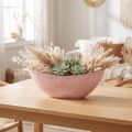 Decorative bowl plant bowl pink 34cm x 11cm H11cm | Floristik24.ie