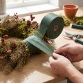 Wrapping tape Roman tape Roman wrapping tape Non-woven green 6cm 100m | Floristik24.ie