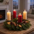Candle holder in brown Ø9cm 4 pcs | Floristik24.ie