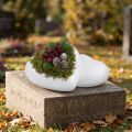 Styrofoam heart curved medium 11cm 2pcs | Floristik24.ie