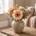 Artificial gerbera flower artificial flower apricot Ø11cm L50cm | Floristik24.ie