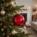 Christmas ball medium plastic red 20cm | Floristik24.ie