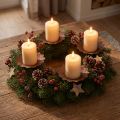 Candle holder for sticking Ø11cm H8cm rust effect 4pcs | Floristik24.ie