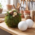 Styrofoam ball Ø10cm white 5 pcs | Floristik24.ie