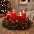 Mini Christmas ball red Ø3cm 14 pcs | Floristik24.ie