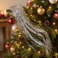 Tinsel Silver Christmas Tree Decoration Party Decoration 50×40cm 2pcs | Floristik24.ie