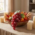 Decoration Grape Red Artificial Grapes Decorative Fruits 15cm | Floristik24.ie