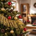 Lametta Gold Light Gold Tree Decoration Christmas L50cm | Floristik24.ie