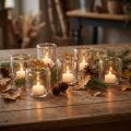 Tealight holder candle holder glass clear Ø8cm H8cm 6 pcs | Floristik24.ie