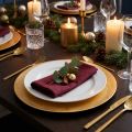 Decorative plate gold Ø28cm | Floristik24.ie