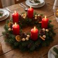 Metal wreath black table decoration wire wreath Ø30cm H3.5cm | Floristik24.ie