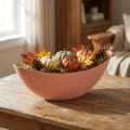 Bowl Plastic Light Orange 39cm x 13cm H13cm | Floristik24.ie