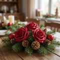 Foam Rose Ø7.5cm Red 18 pcs | Floristik24.ie