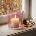 Glass pot Ø10cm H8.5cm old pink | Floristik24.ie