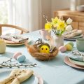 Easter decoration chicks in the nest with feathers Table decoration Easter nest Ø9cm | Floristik24.ie