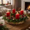 Natural straw wreath 35cm, wreath base for decorative wreaths, Advent wreath &amp; year-round decoration, set of 10 | Floristik24.ie