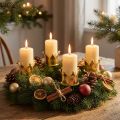 Candle Holder Crown Gold 4 Pcs | Floristik24.ie
