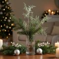 Artificial fern branch fern decoration glitter winter decoration 70cm | Floristik24.ie