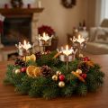 Tealight holder crown silver Ø4.8cm 4 pcs | Floristik24.ie