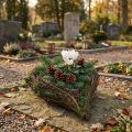 Planter Heart Vine Moss 21cm x 26cm H6cm | Floristik24.ie